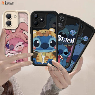 Dành Cho Redmi Note 13 Pro 13C 12 Note 12 Pro 11 11s 8 10s 10 9Pro 10A 12C 9C 9T 9 A1 10C 9A A2 POCO X5 M3 M5s X4 Cặp Đôi Stitch Thiên Thần Tranh Sơn Dầu Hoạt Hình Ốp Lưng RIXUAN