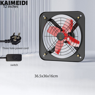 Quạt xả KAIMEIDI hộ gia đình nhà bếp dầu khói quạt xả khói mạnh mẽ quạt thông gió công nghiệp quạt thông gió