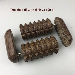 Wenge gỗ cọ máy mát xa con lăn máy mát xa bàn tay bằng gỗ máy mát xa con lăn lòng bàn tay tập thể dục