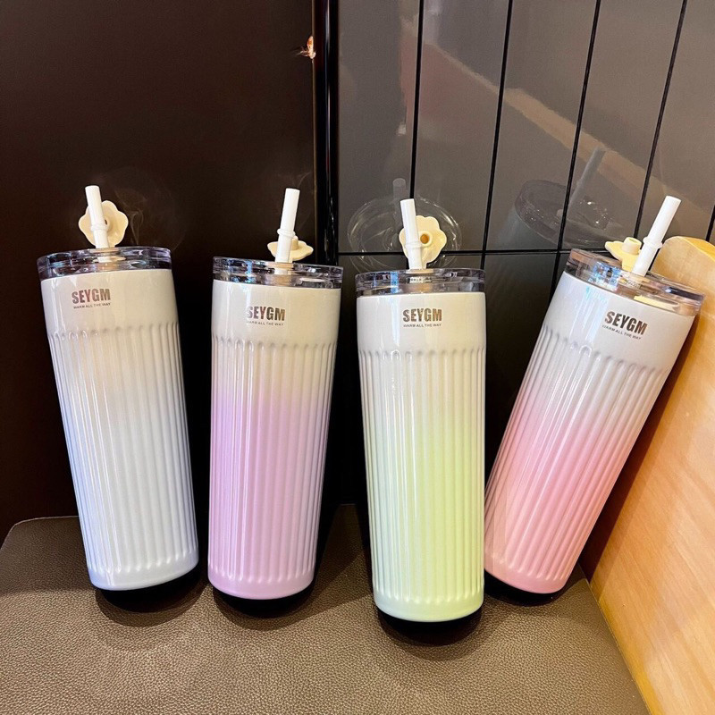Ly Giữ Nhiệt INOX 304 Ly Giữ Nhiệt SEYGM Tyeso 500ML Cao Cấp Nhiều Màu Tặng Túi Đựng Ly Trong