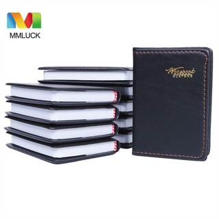 Mmluck Mini Notebook, PU Cover Bussiness Pocket Notepad, Phụ Kiện Văn Phòng Giấy Viết Memo Pads Tạp Chí Da Notebook Sinh Viên Sử Dụng