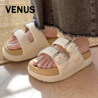 YANFENG  Dép sandal nữ Hở Ngón Đế Dày Có Quai Cài 2023NEW Mùa hè Kiểu Dáng Thời Trang Hiện đại Thoáng khí Đi biển Chống trơn trượt FDL24408FJ 15Z240407