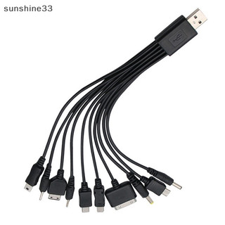 Su đa pin cáp sạc usb adapter cáp dây dữ liệu 10 trong 1 cáp truyền dữ liệu usb đa năng n