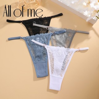 Allofme Nữ Cotton Nguyên Chất Quần Lót Thấp Eo Chữ G Ren Ren Ren Hoa Quần Lót Mềm Mại Và Thoáng Khí S-XL