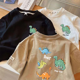 áo Thun Bé Trai , áo Thun Cho Bé In Hình Khủng Long đáng Yêu Cho Bé | Đậu Đậu