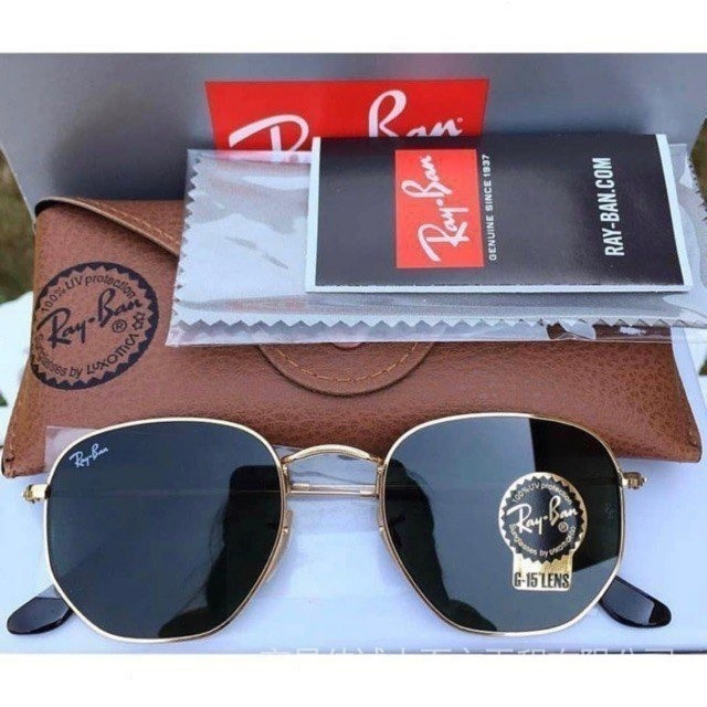 Kính mát Rayban hexagonal Ý, kính phân cực Ray-Ban
