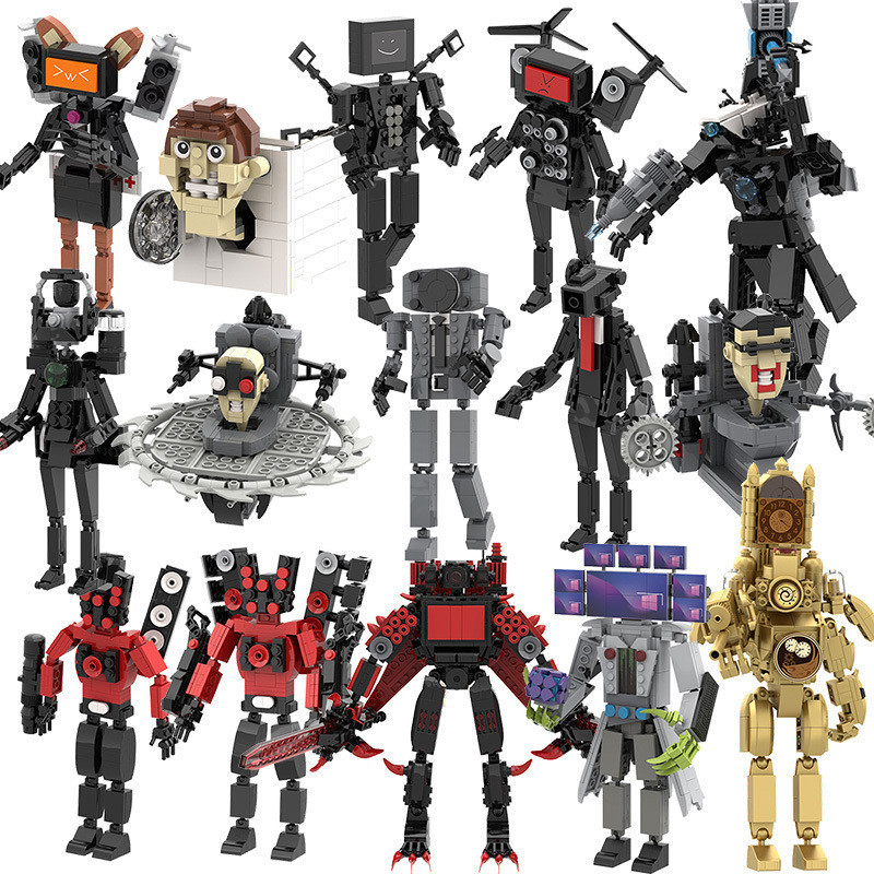 [DEAL KHỦNG] Lego Skibidi Toilet Titan TV Man Camera Man Sound Man Bộ Mô Hình Khối Xây Dựng