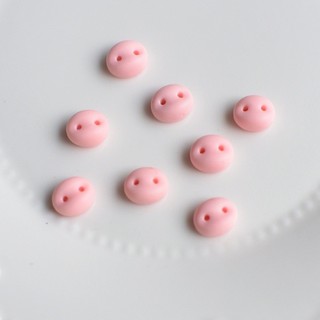 100 Cái / GÓI Hoạt Hình Mũi Lợn Nhựa Flatback Cabochons Cho Vỏ Điện Thoại Cốc Nước Trang Sức Vật Liệu Trang Trí Phụ Kiện