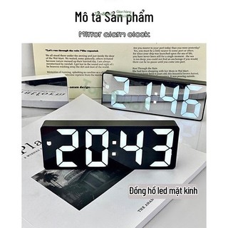 Đồng hồ led TOM&TOM decor điện tử đẹp Đồng hồ để bàn, đồng hồ báo thức trang trí phòng khách sang trọng
