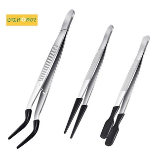 3 miếng nhíp có đầu cao su nhíp pvc bọc nhíp bộ, nhíp đầu thẳng và phẳng cao su