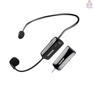 Micrô đeo đầu không dây TAKSTAR HM-200W có màn hình hiển thị Tai nghe UHF có thể sạc lại Micro không dây Mic và đầu thu không dây chuyên nghiệp cho loa Bộ khuếch đại giọng nói T