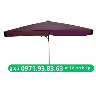 Ô dù mái vuông chính tâm 2m5 x3m ô dù mái vuông chính tâm che mưa che nắng ngoài trời, vải bạt cao cấp,