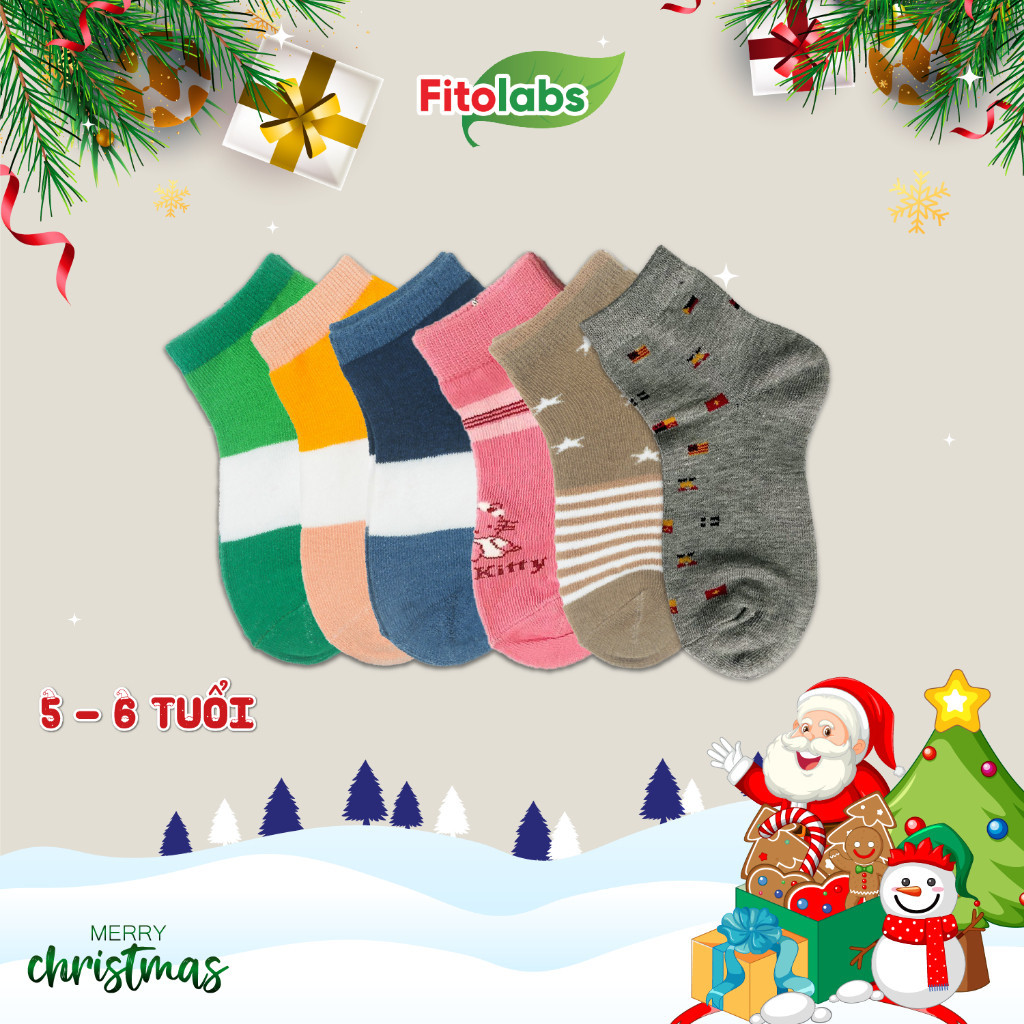 Tất Cotton Thoáng Khí Hoạ Tiết Màu Sắc Dễ Thương Cho Bé Từ 0 - 8 Tuổi