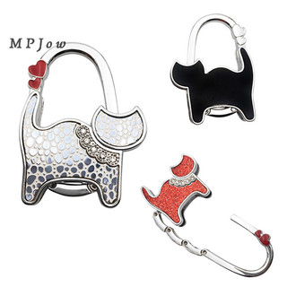 Mpjow mới hình mèo gấp túi xách móc đựng ví móc treo bàn cạnh treo móc tốt