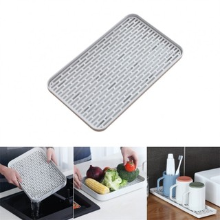 Double Layer Drainer Tray Detachable Dish Rack Tea Draining Tray for Cup Fruit