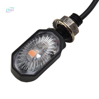Turn Signal Lights 12V 2pcs Black Blinker Indicator Mini Motorcycle New[EXQU]