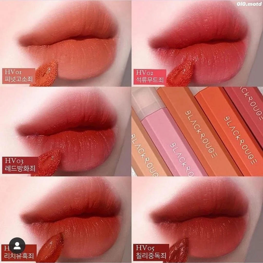 Son kem mịn mượt Black Rouge Half N Half Water - son bóng Tangel Glow
