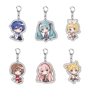 Hatsune Miku Megurine Luka Kagamine Rin Móc Chìa Khóa Túi Acrylic Mặt Dây Chuyền Móc Khóa Manga Sưu Tập mk_ĐH