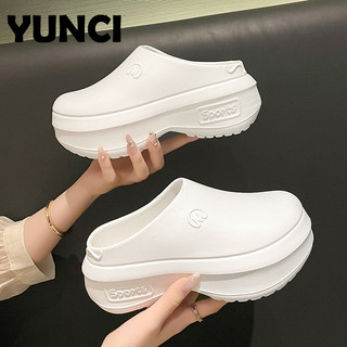 YUNCI dép cross dép kiểu nữ đi chơi Đế linh hoạt Đường may tỉ mỉ Thể thao Êm ái FBT243097Z 11Z240312