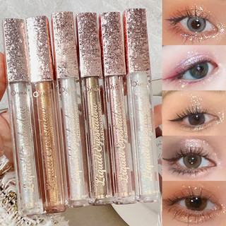 Phấn Mắt Lỏng Lấp Lánh Highlighter Pearlescent Liquid Eyeshadow Eyeliner Eyeworm Pencil Long lasting Shiny Eye Eye Makeup