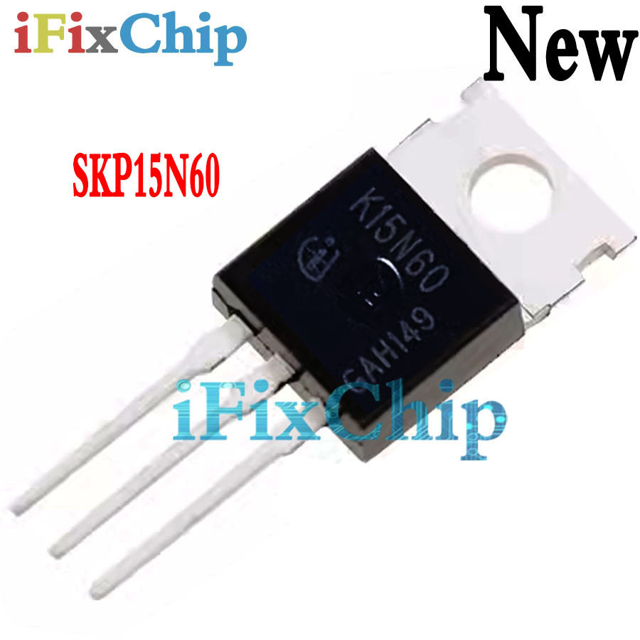 5 chiếc SKP15N60 TO-220 K15N60 TO220 15N60 IGBT 600V Thương hiệu mới