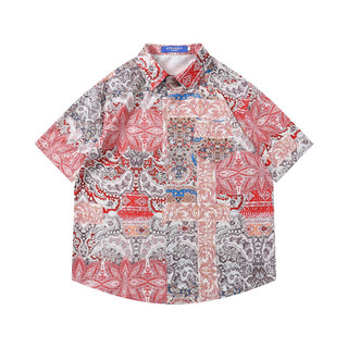 Áo Sơ Mi Ngắn Phong Cách Dân Tộc Retro Mùa Hè 2024 Phong Cách Mới Áo Sơ Mi Họa Tiết Hoa Áo Sơ Mi Ngắn Tay Bé Trai Hawaii Áo Sơ Mi Cặp Đôi Cổ Điển Mặc Phong Cách Kỳ Nghỉ Áo Sơ Mi Tay Ngắn Năm Điểm Áo Sơ Mi Bé Trai Rời Hoa Áo Sơ Mi Retro Trang Phục Trình Di