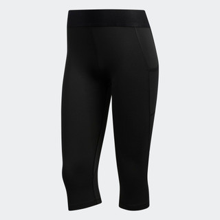 adidas Tập luyện Quần bó ống lửng Alphaskin Nữ Đen FJ7169