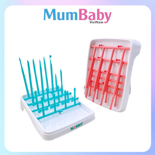Khay úp bình sữa Nanny Thái Lan đa năng giá cốc ly chén bát có nắp đậy cao cấp MumBaby