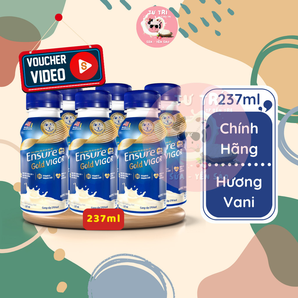 Sữa Ensure nước Vigor Abbott 237ml lốc 6 chai.