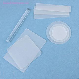 Dụng cụ đất sét Acrylic Dụng cụ ép bùn Dụng cụ cán Pin chà tấm Plasticine Đồ gốm mềm Polymer Dụng cụ làm bông tai thủ công