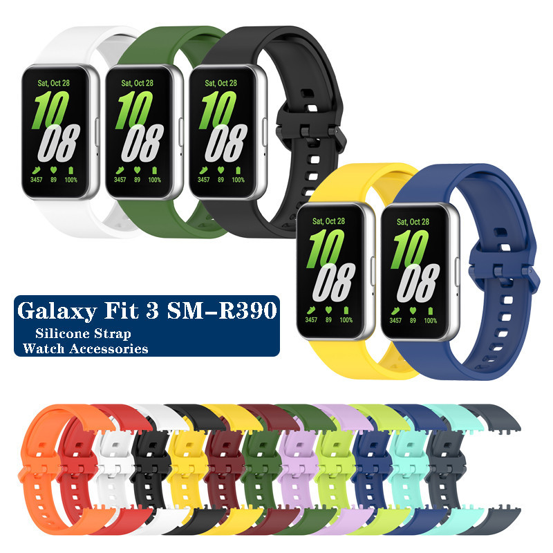 Dành Cho Samsung Galaxy Fit 3 Dây Đeo Silicon Thể Thao Mềm Cho Galaxy Fit3 SM-R390