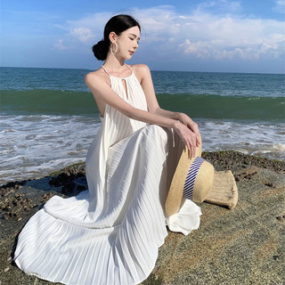 Đầm maxi trắng dập ly trắng hở lưng mẫu mới chất lương cao
