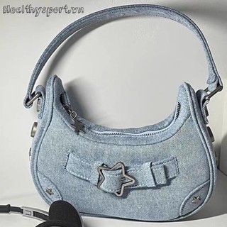Túi Đeo Vai Nữ Denim Y2K Túi Đeo Trên Tay Quà Tặng Cho Bé Gái Nữ Hobos Túi Xách