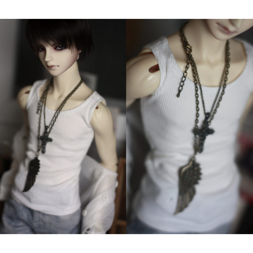 1 / 4 1 / 3 Uncle Strong Uncle BJD.SD Quần áo trẻ em / Đáy mỏng Phong cách tinh tế Áo Vest mỏng có r