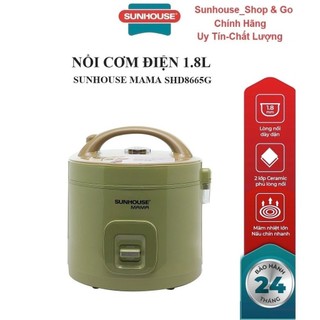 Nồi cơm điện 1.8l sunhouse mama shd8665g - bảo hành chính hãng 24 tháng