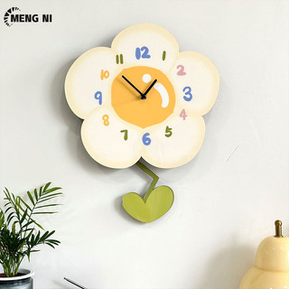 Kem gió trang trí nghệ thuật đồng hồ treo tường hộ gia đình phòng khách phòng ngủ đồng hồ im lặng giá trị cao soda hoa xoay đồng hồ