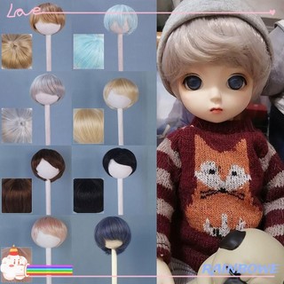 Tóc giả ngắn xoăn nhiều màu sắc cho búp bê bjd / sd 1 / 6 bjd 16.5-17.5cm
