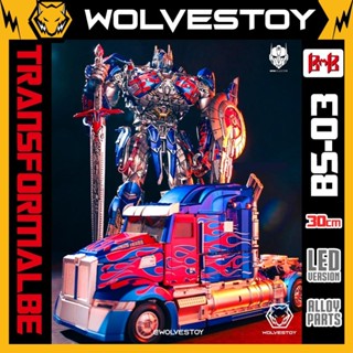 Mô Hình BMB Optimus Prime BS-03 TF The Last Knight Robot Biến Hình Container Truck 30cm