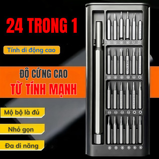 Bộ Tua Vít Đa Năng Yale77 - Bộ Mini 24 Đầu Nhỏ Từ Tính, Sửa Điện Thoại, Laptop Tiện Lợi