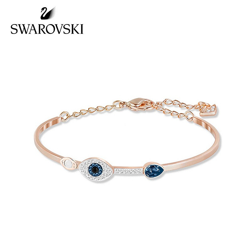 ❤Hàng có sẵn❤Swarovski SYMBOL Vòng Tay Nữ Phong Cách Mới Có Thể Điều Chỉnh Thời Trang Đơn Giản Quyến