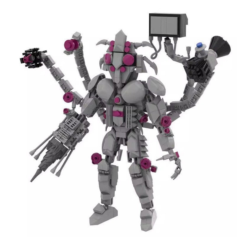 668 Mảnh Gạch Chống Titan Void Behemoth Bộ Tương Thích Lego Skibidi Toilet Nhà Vệ Sinh Mô Hình Khối 