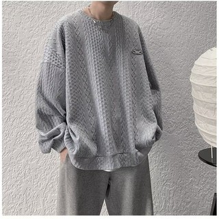 Áo Thun Nam Cổ Tròn Dài Tay Thời Trang Mùa Hè 3 Màu Tùy Chọn Size M-3XL