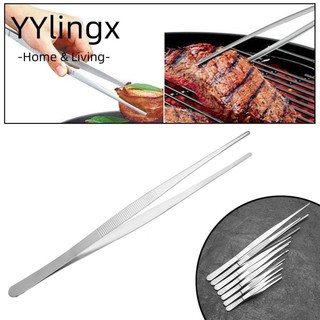 YYlingx Kẹp nướng thịt bbq bằng thép không gỉ