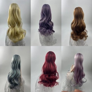 3468 Điểm bjd Búp Bê Tóc Giả Giữa Điểm Sóng Xoăn Lá Loli Bộ Tóc Búp Bê Lụa Nhiệt Độ Cao Tóc Giả Toàn Bộ Tóc Xoăn