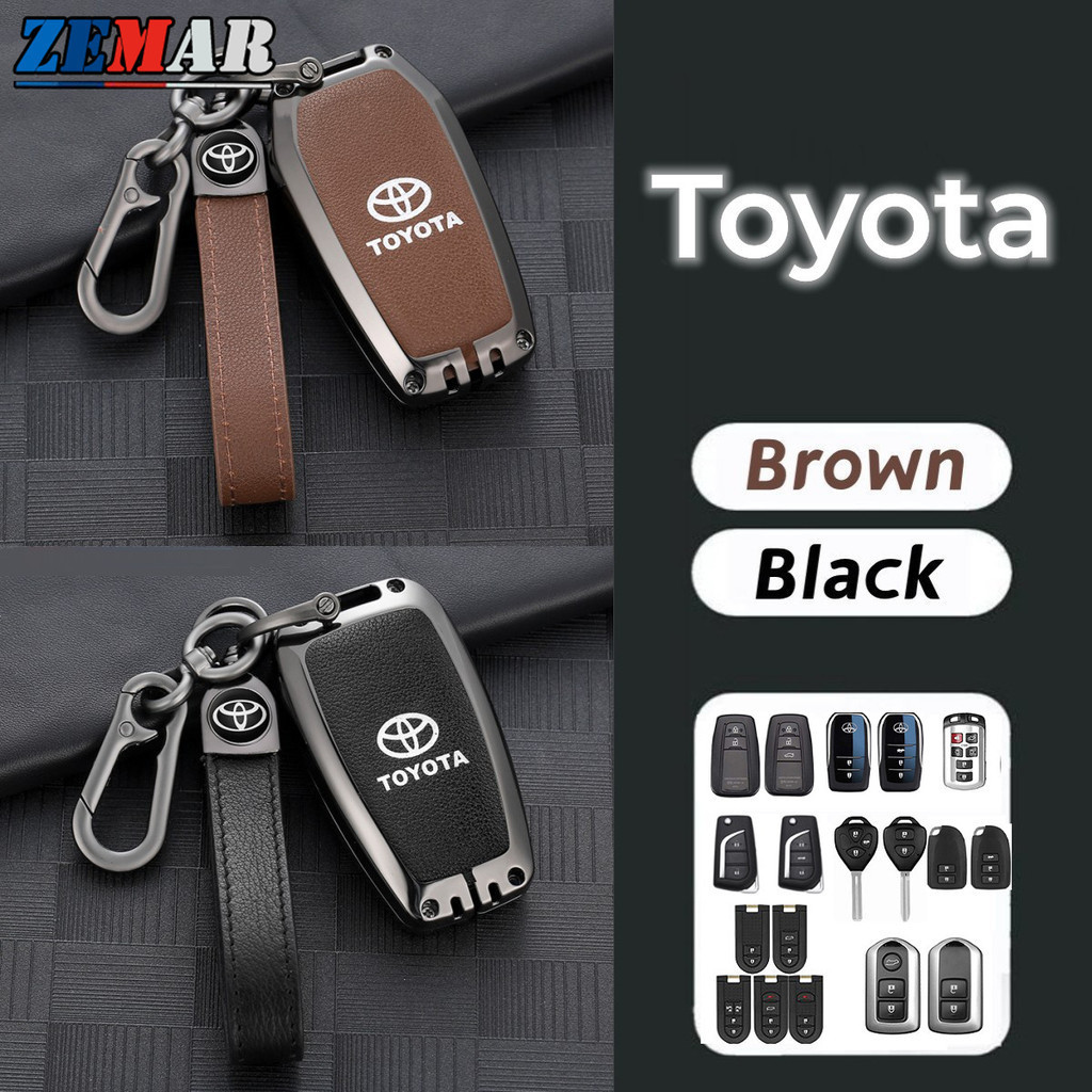 Bao Da Chìa Khóa Thông Minh Bằng Hợp Kim Kẽm Cho Toyota Agya Raize Calya Avanza Veloz Rush Kijang In