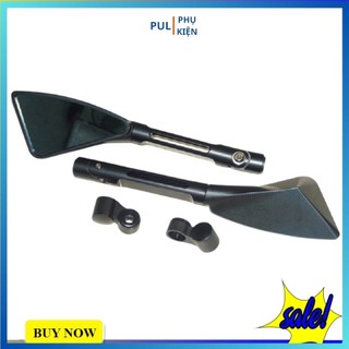 Gương xe máy thời trang mini 3 cạnh pc 1 cái lắp cho Wave AB SH SH Mode Airblade...