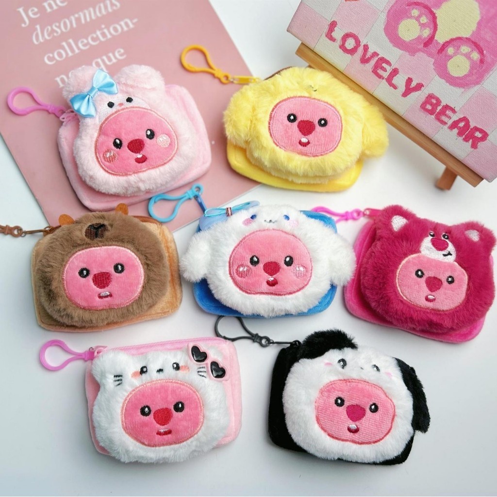 Sáng Tạo Dễ Thương Hoạt Hình Loopy Ví Đựng Tiền Xu Mini Kích Thước Nhỏ Búp Bê Ví Mặt Dây Chuyền Quà Tặng SH094