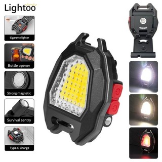 Đèn led mini móc khóa 5in1 đa năng, đèn pin mini móc khóa, đèn pin đa năng, Đèn Làm Việc Cob Sạc USB