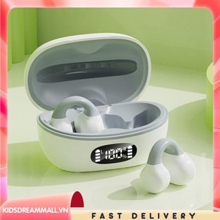 [Kidsdreammall.vn] Tai nghe dễ thương dẫn truyền xương có Mic Vỏ sạc kỹ thuật số tương thích Bluetooth