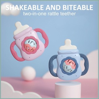 Silicone Miếng Dán Lục Lạc Thiết Kế Bình Ăn Đồ Chơi Mọc Răng Cho Trẻ Sơ Sinh Montessori Đồ Chơi Cho Trẻ Sơ Sinh Miếng Dán yunvn